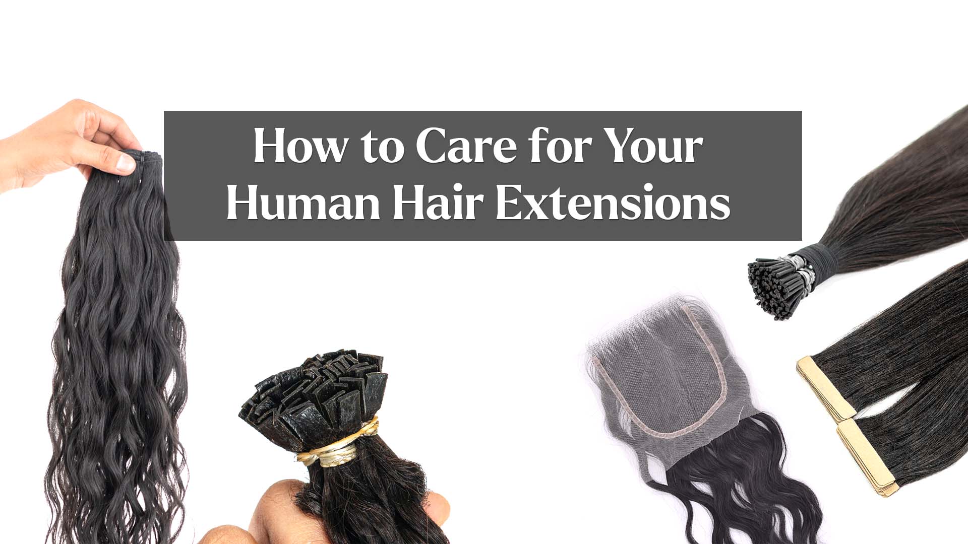 Caring for clearance human hair extensions