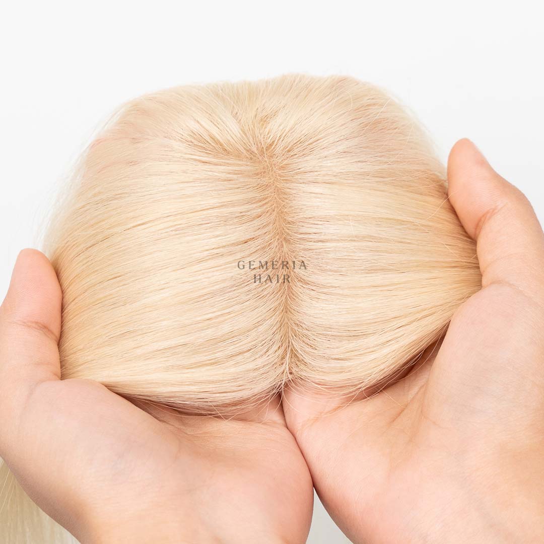 1.5x3 | Full Silk Blonde Hair Topper