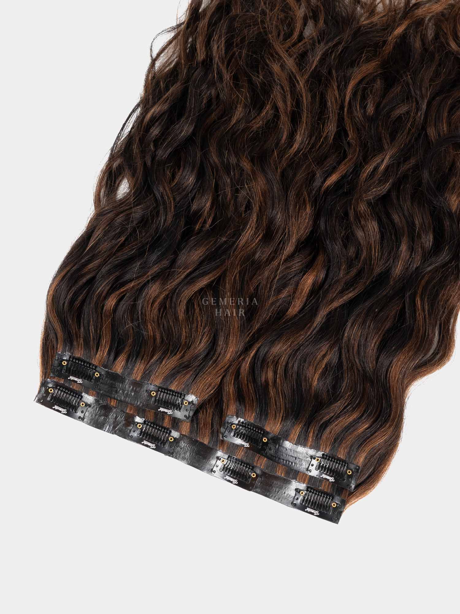 Seamless Dark Brown Balayage 3 Set Volumizer