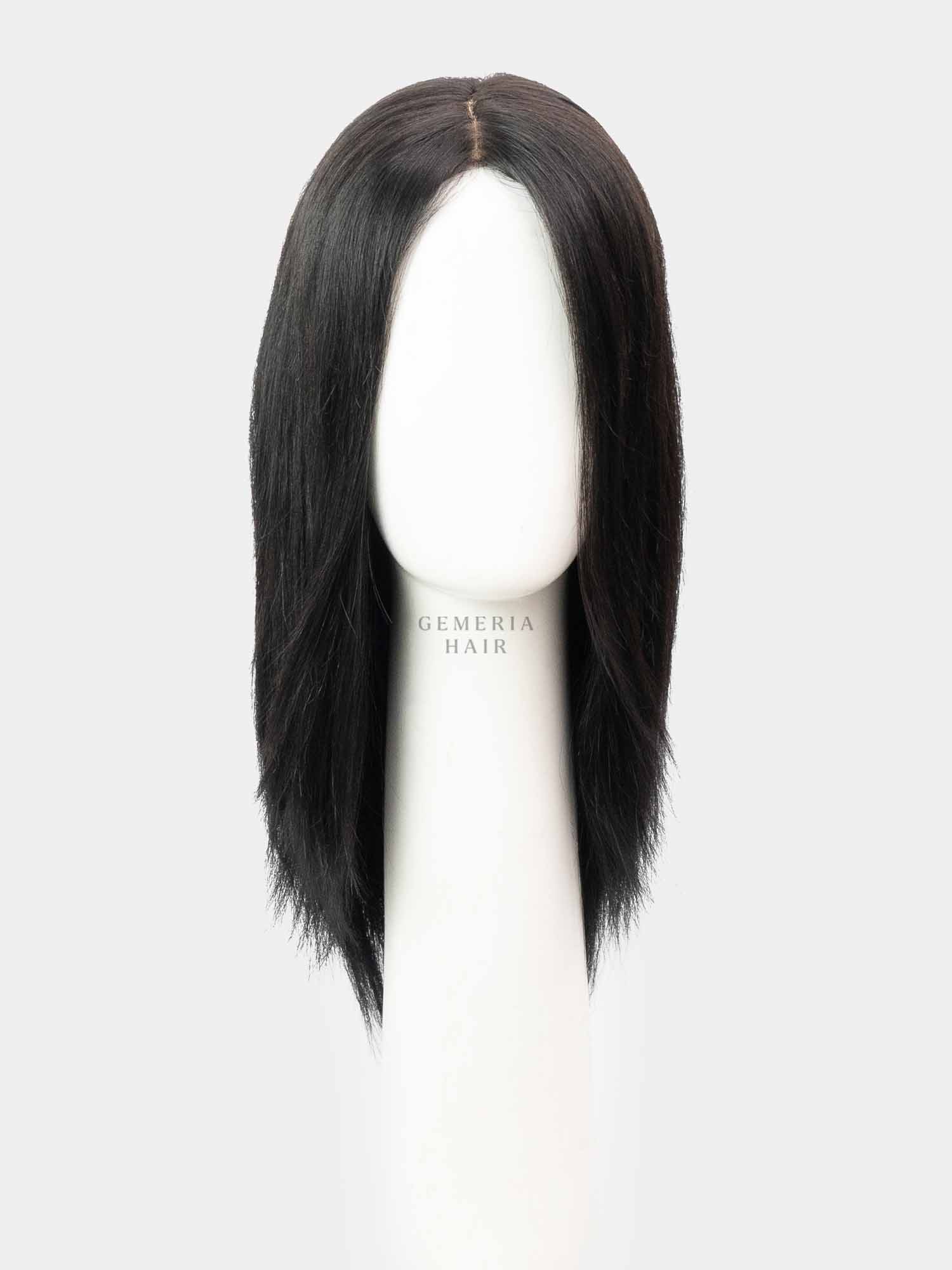 Short Full Head Wig | Silk Base Part | Natural Straight