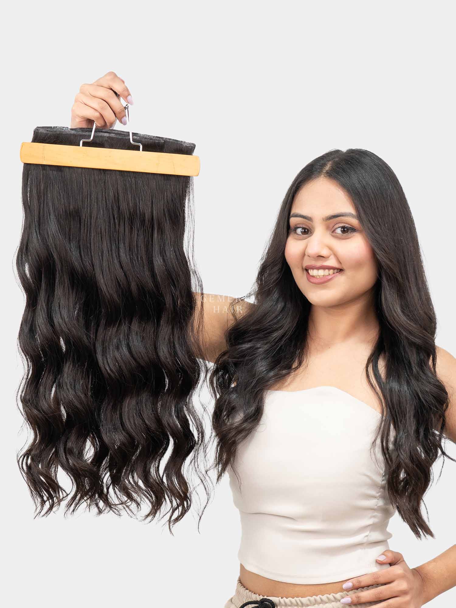 Seamless | 7 Set Clip-In Extensions | Wavy