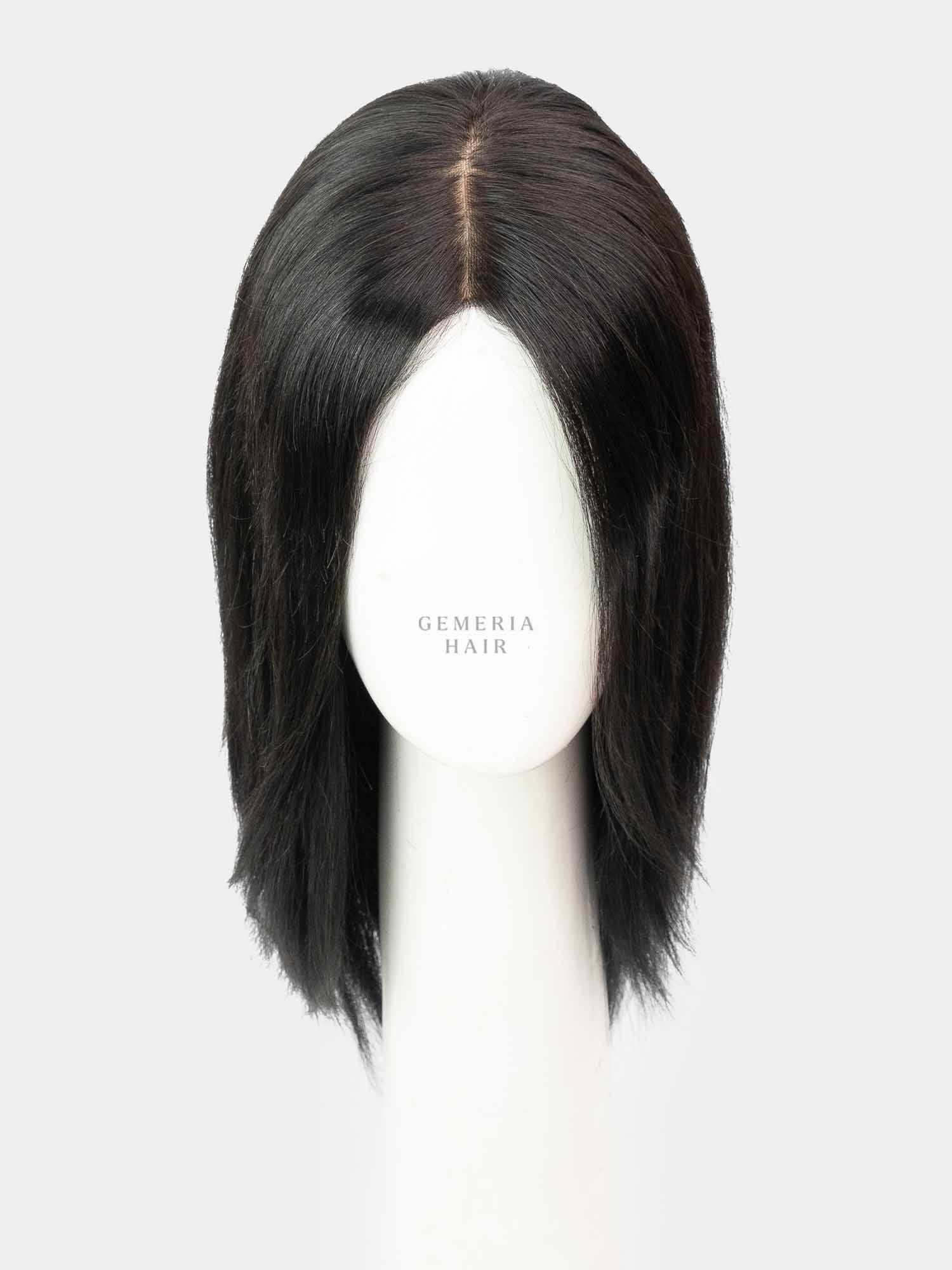 Short Full Head Wig | Silk Base Part | Natural Straight