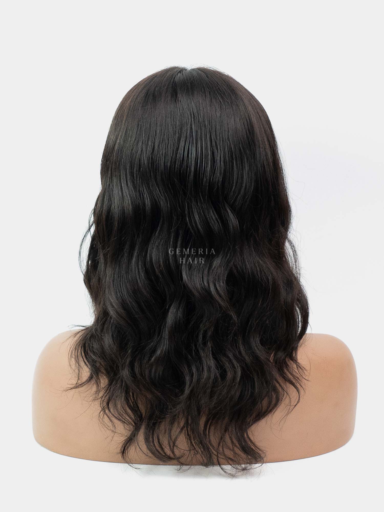 Short Full Head Wig | Silk Base Part | Natural Wavy