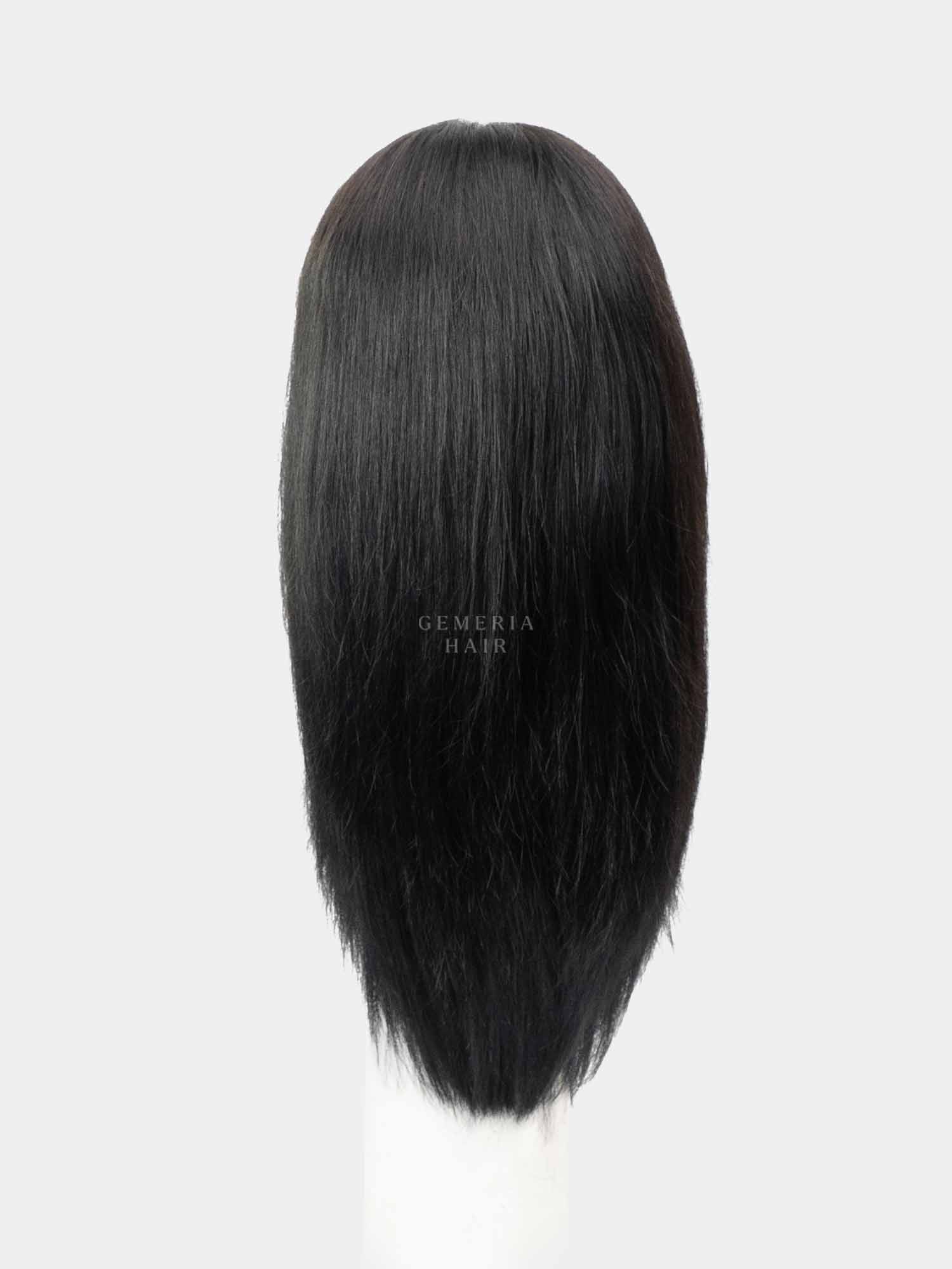 Short Full Head Wig | Silk Base Part | Natural Straight