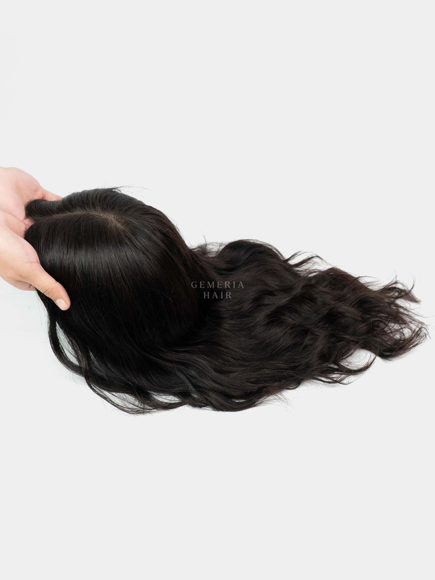 Short Full Head Wig | Silk Base Part | Natural Wavy