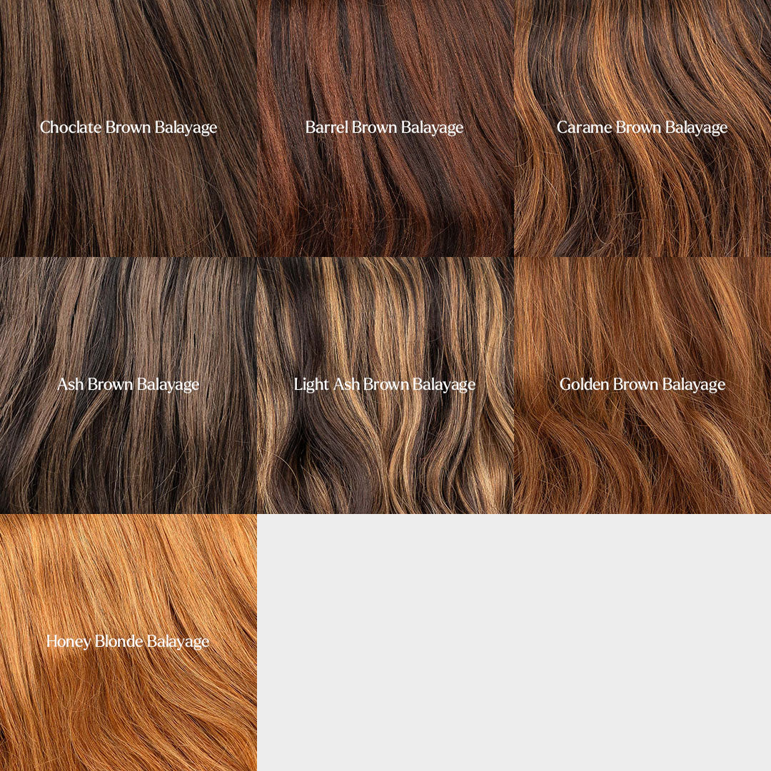 different color shade of hair extensions