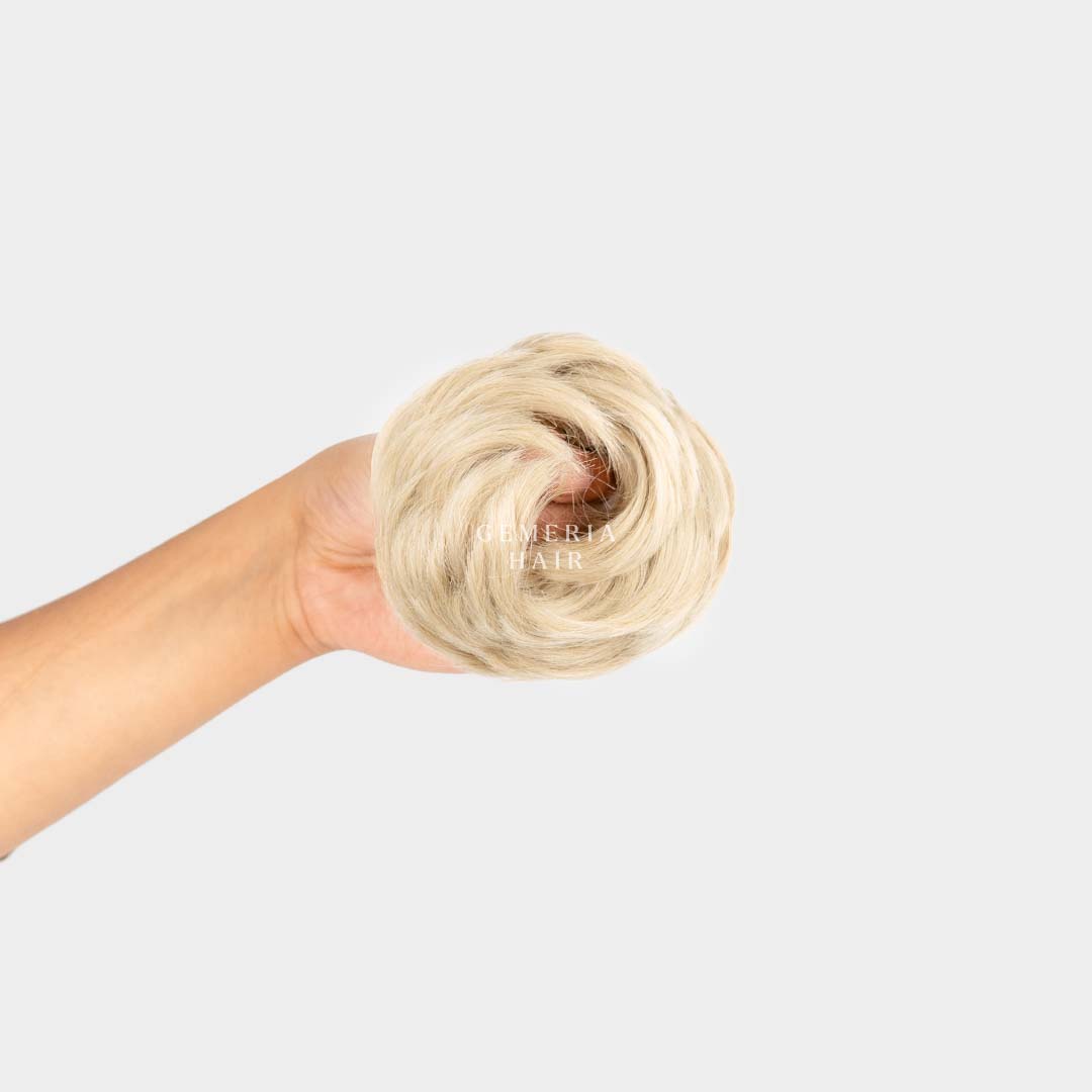 Salt & Pepper - Grey | Faux Scrunchie Bun