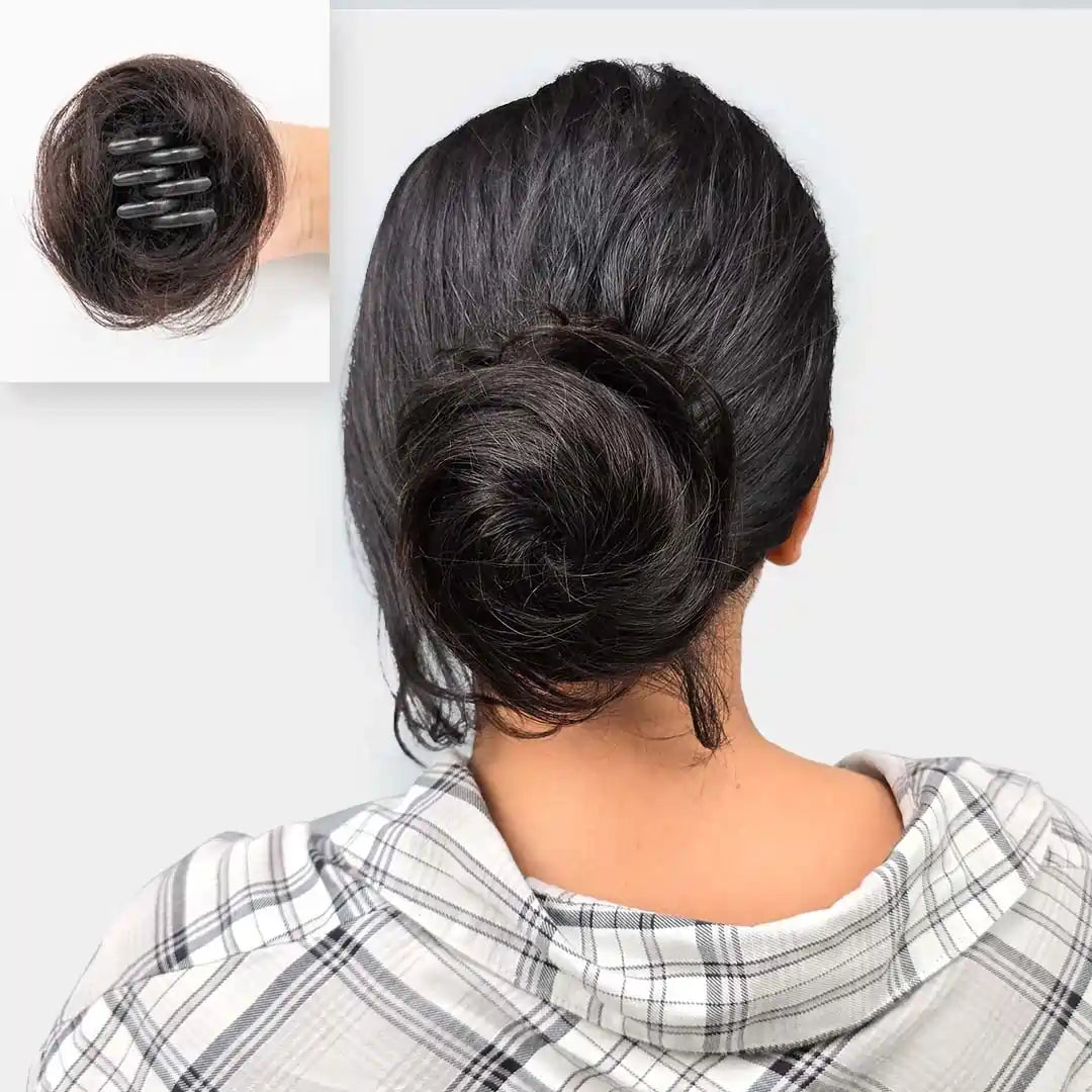  clip on hair bun