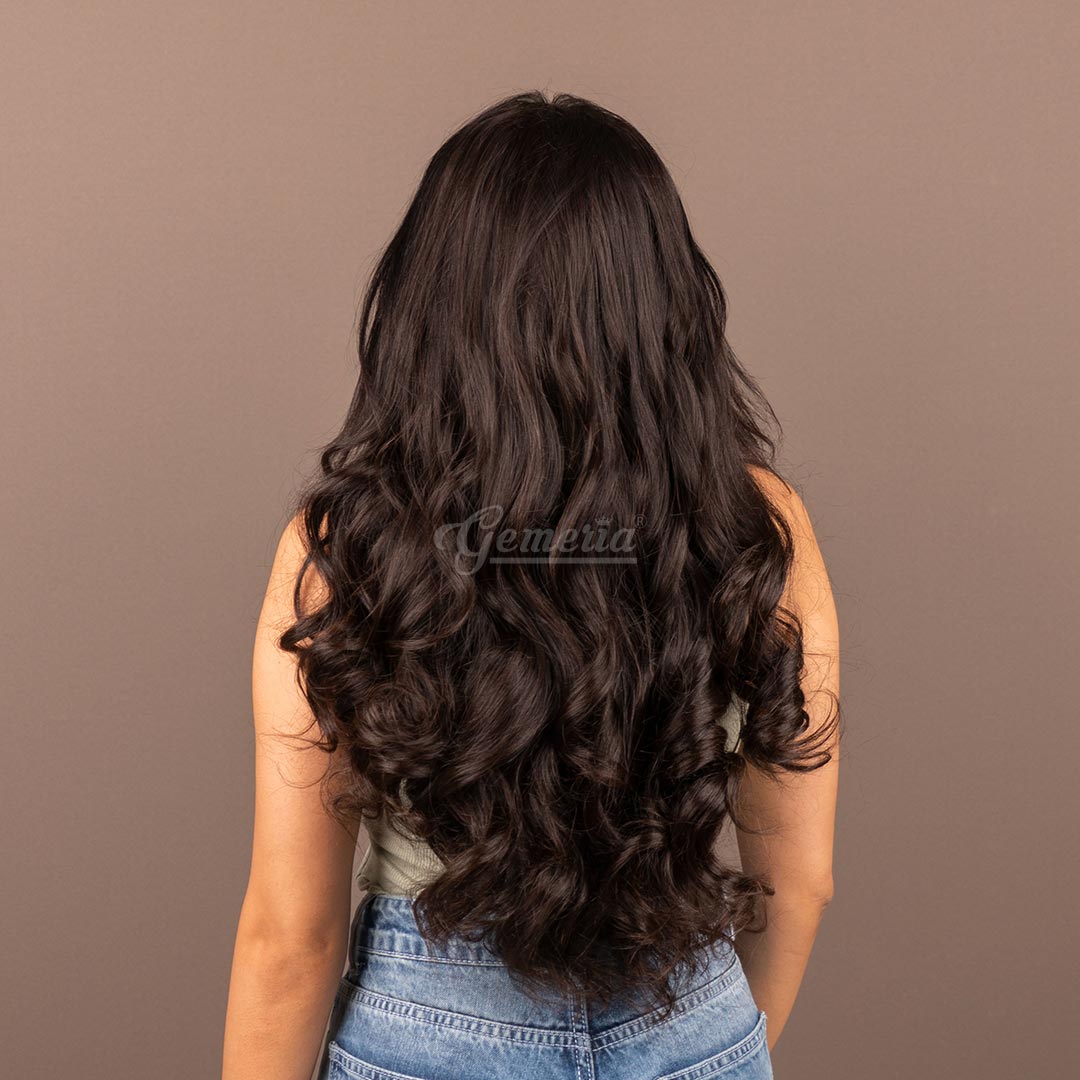 Half Head Wig Natural Wavy