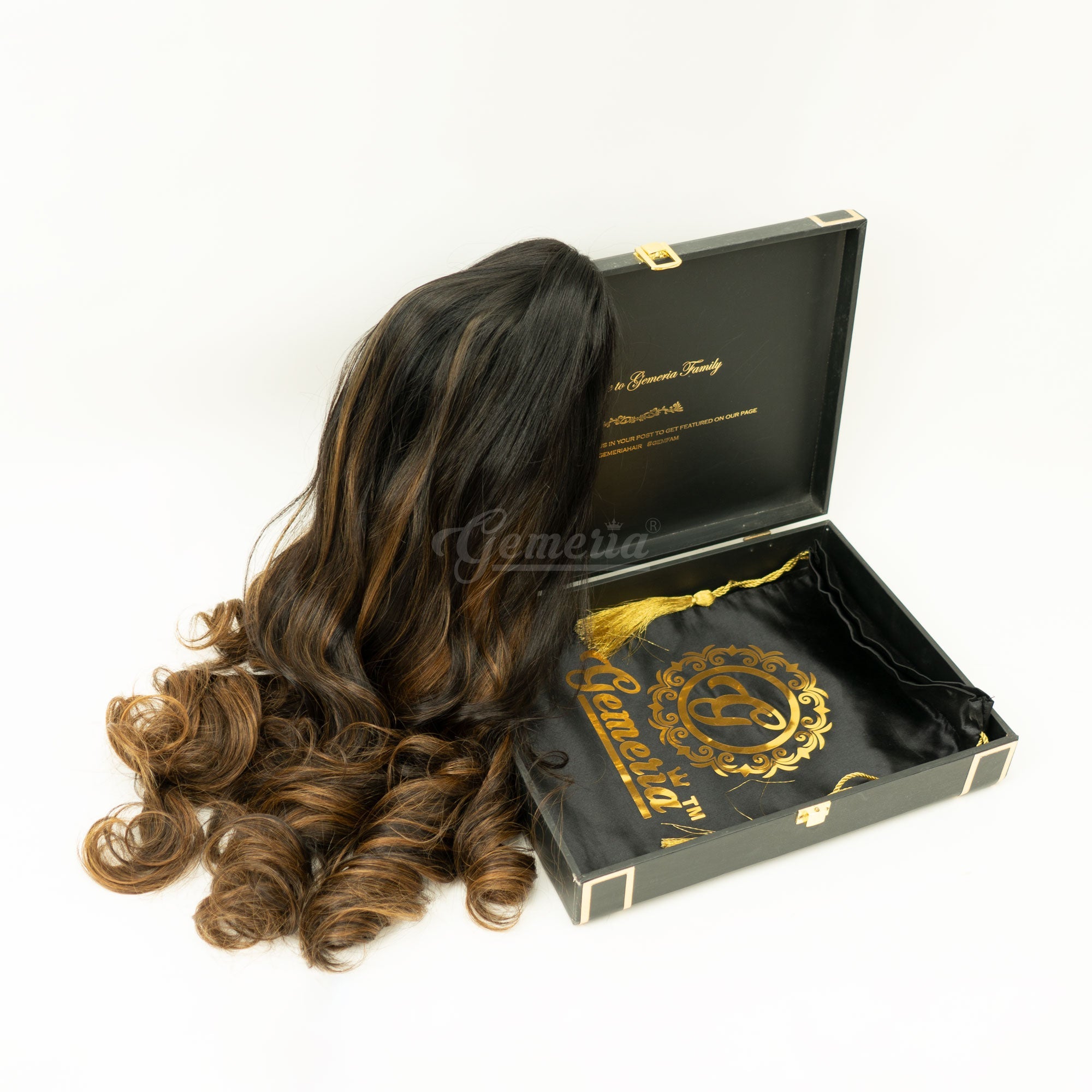 Caramel Brown Balayage Half Head Wig